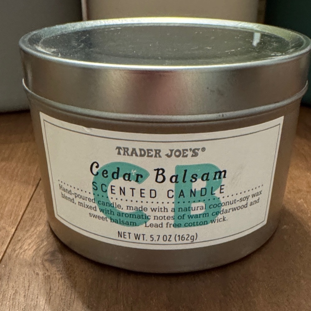 Trader Joe’s Candle, New, Cedar Balsam